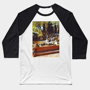 Cozy Autumn Park Garden Baseball T-Shirt